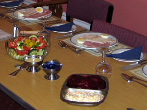 Example After meeting meal in Dining Area